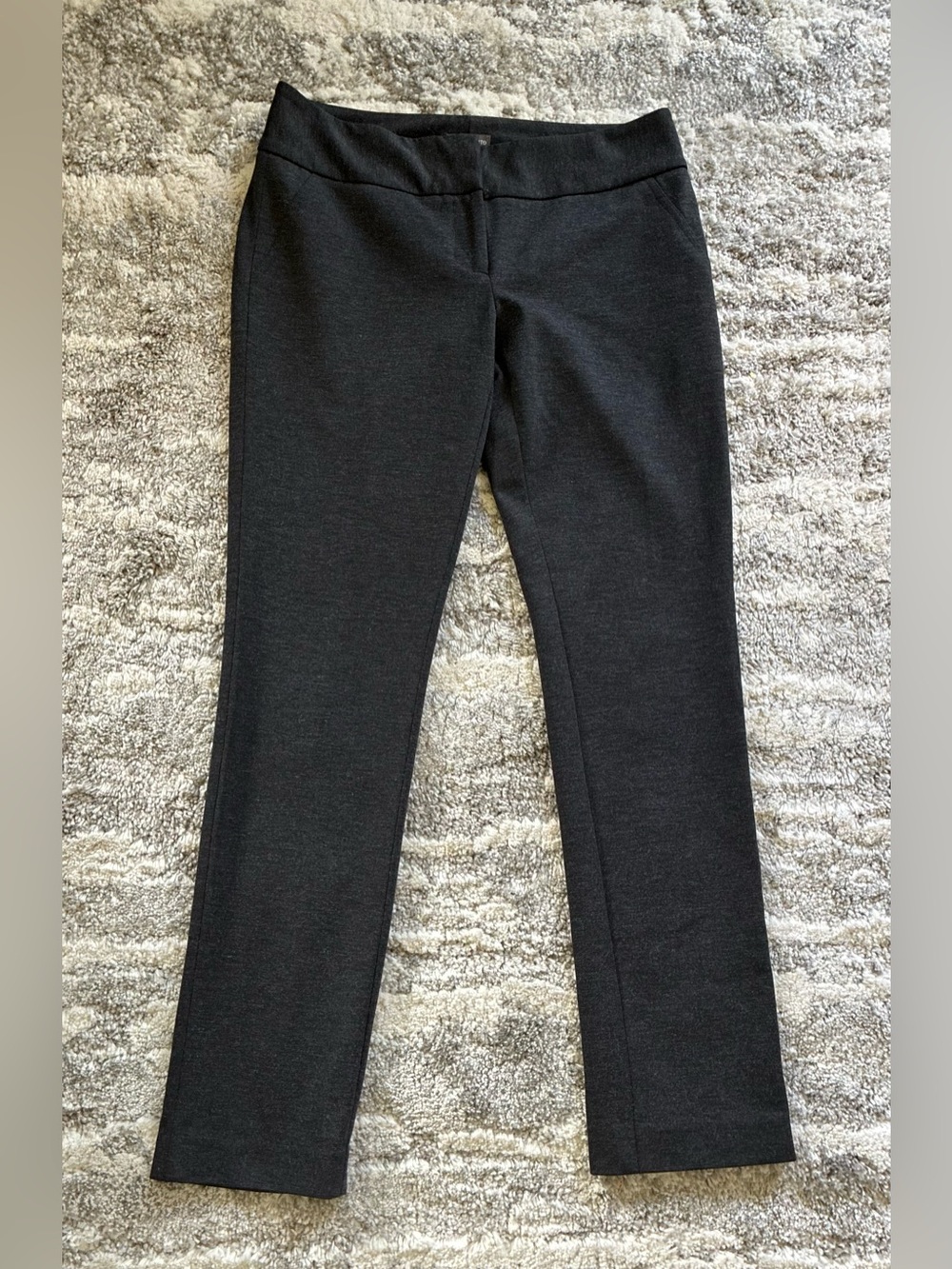Vince Camuto Women Black Ponte Straight-Leg Pants